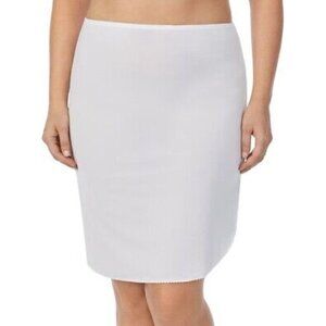 Jones New York Microfiber Anti Cling Half 23" Slip White XL NEW